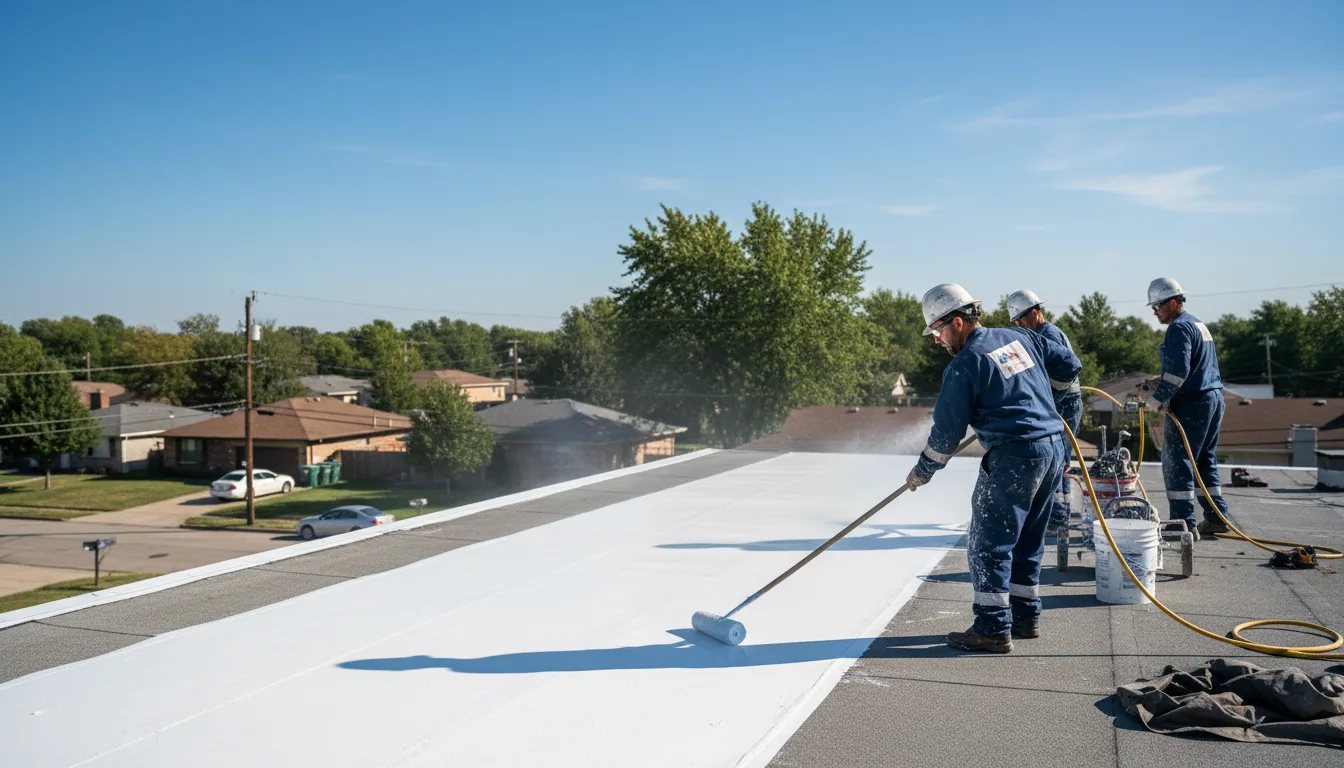 Commercial roof coating in Clover, VA near me